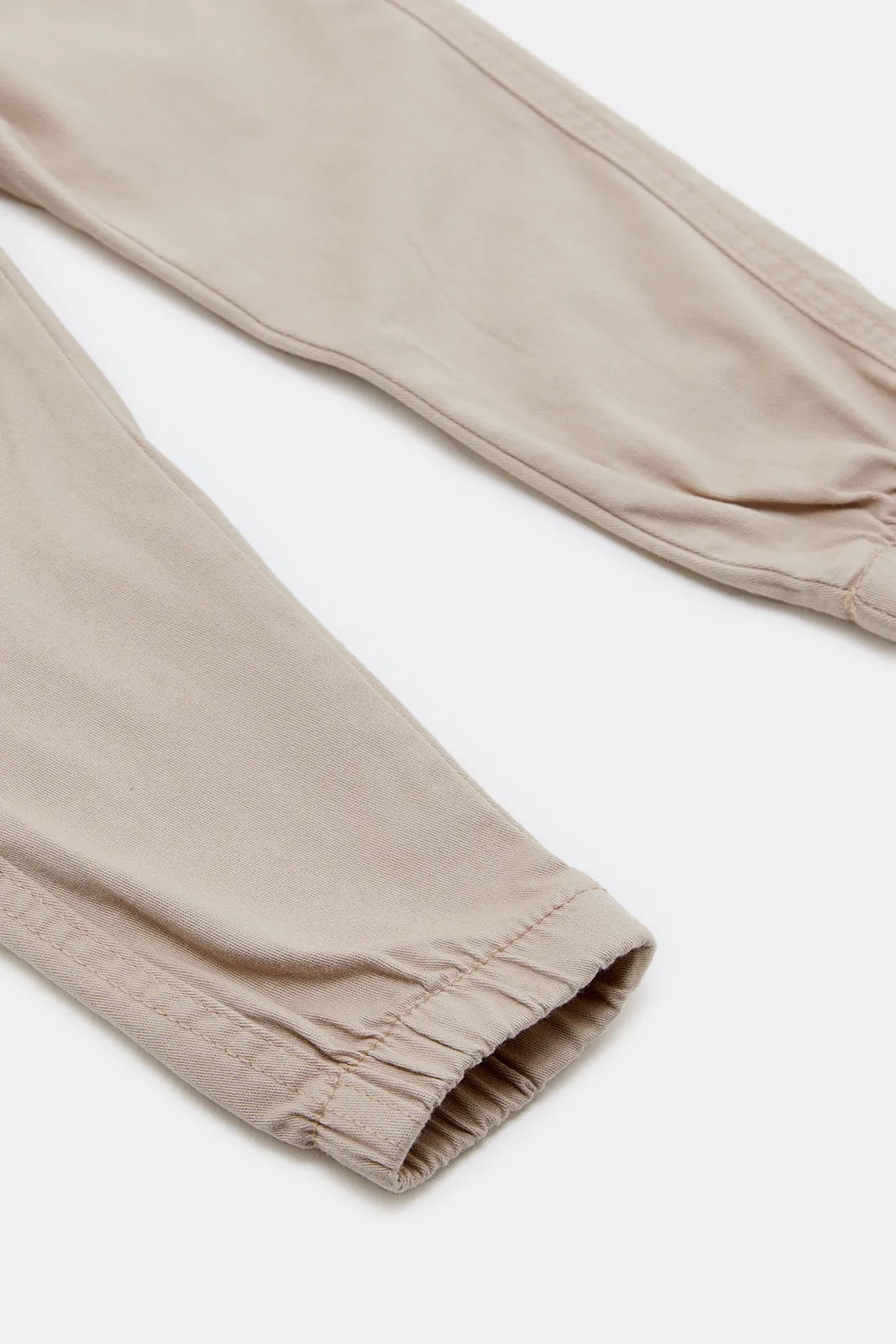 Infant Boys Beige Active Pants