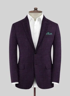 Italian Llio Purple Wool Jacket