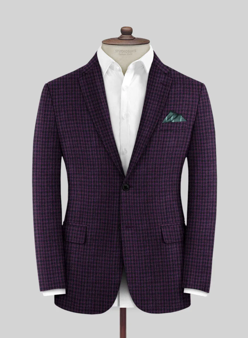 Italian Llio Purple Wool Jacket