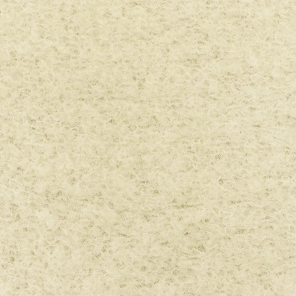 Ivory Wool Polyester Texture Boucle Fleece Knit Jacketing Fabric