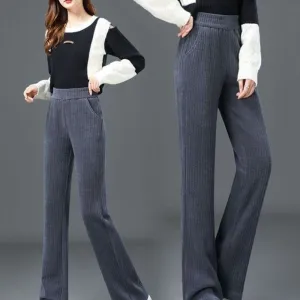 Ivyshape | Comfortably Padded Women's Pants With Elastic Waistband