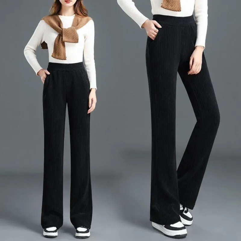 Ivyshape | Comfortably Padded Women's Pants With Elastic Waistband