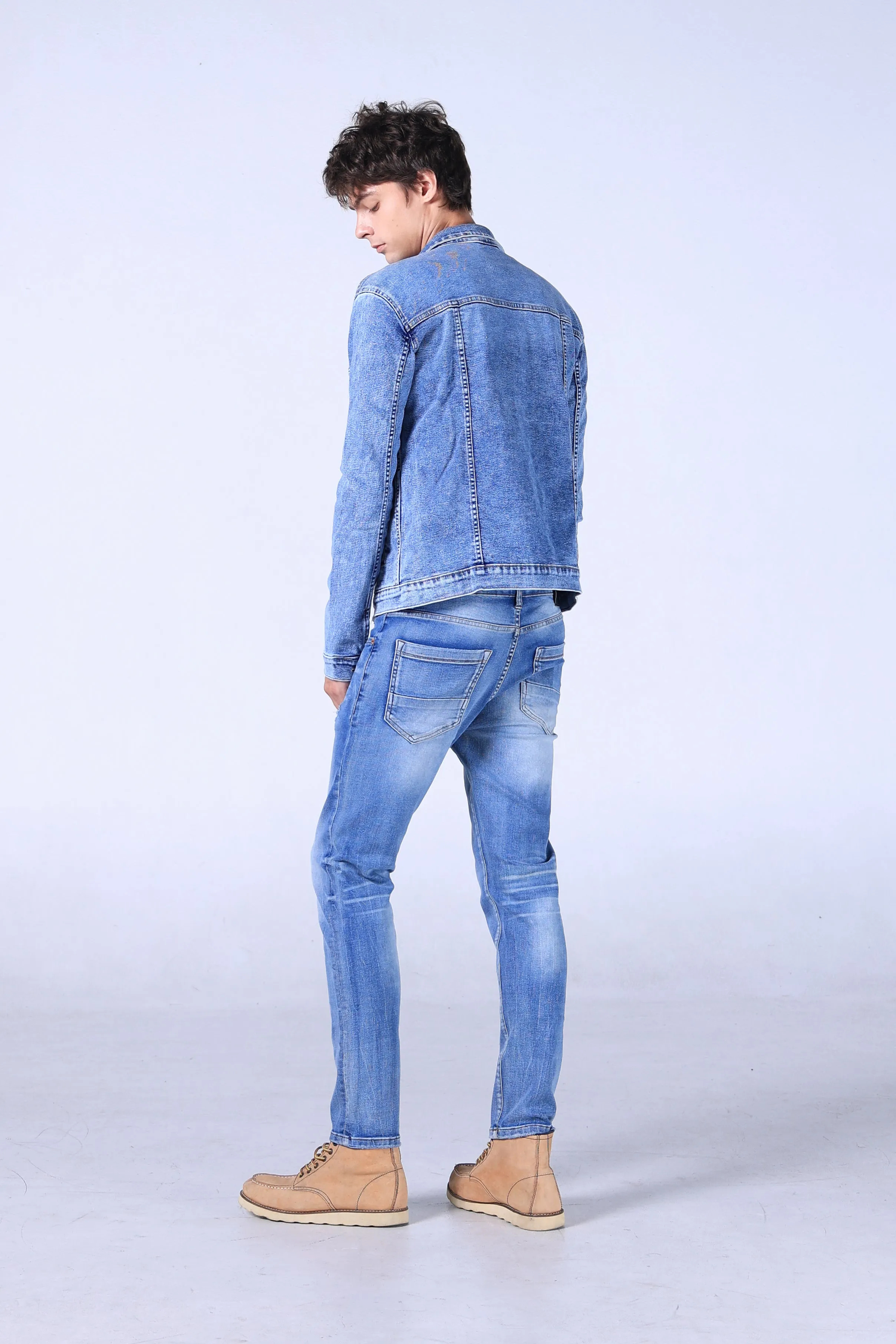 Jack Russel - Men Jeans - Handwerk J-CROW Skinny Fit Classic Blue Fade
