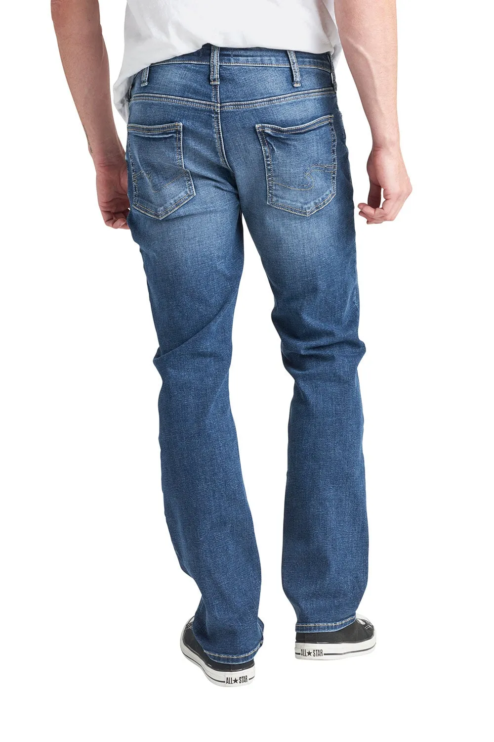 Jeans Silver Homme Allan Classic Fit Straight Leg " Indigo"