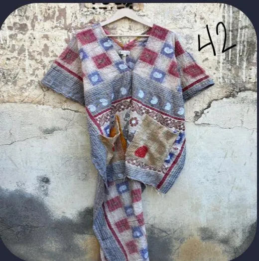 Kantha Hi Lo Tunic #42 by Kantha Bae