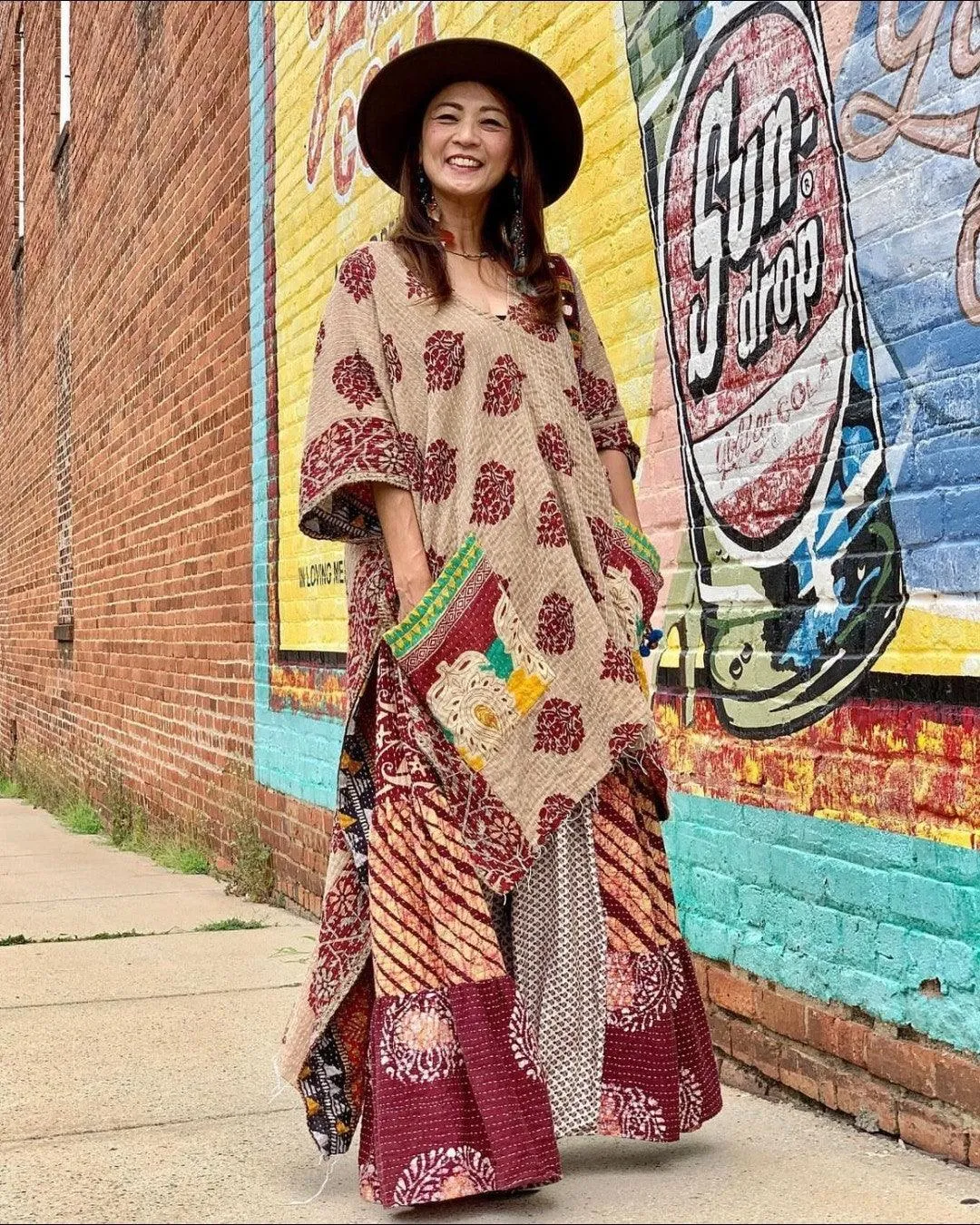 Kantha Hi Lo Tunic #42 by Kantha Bae