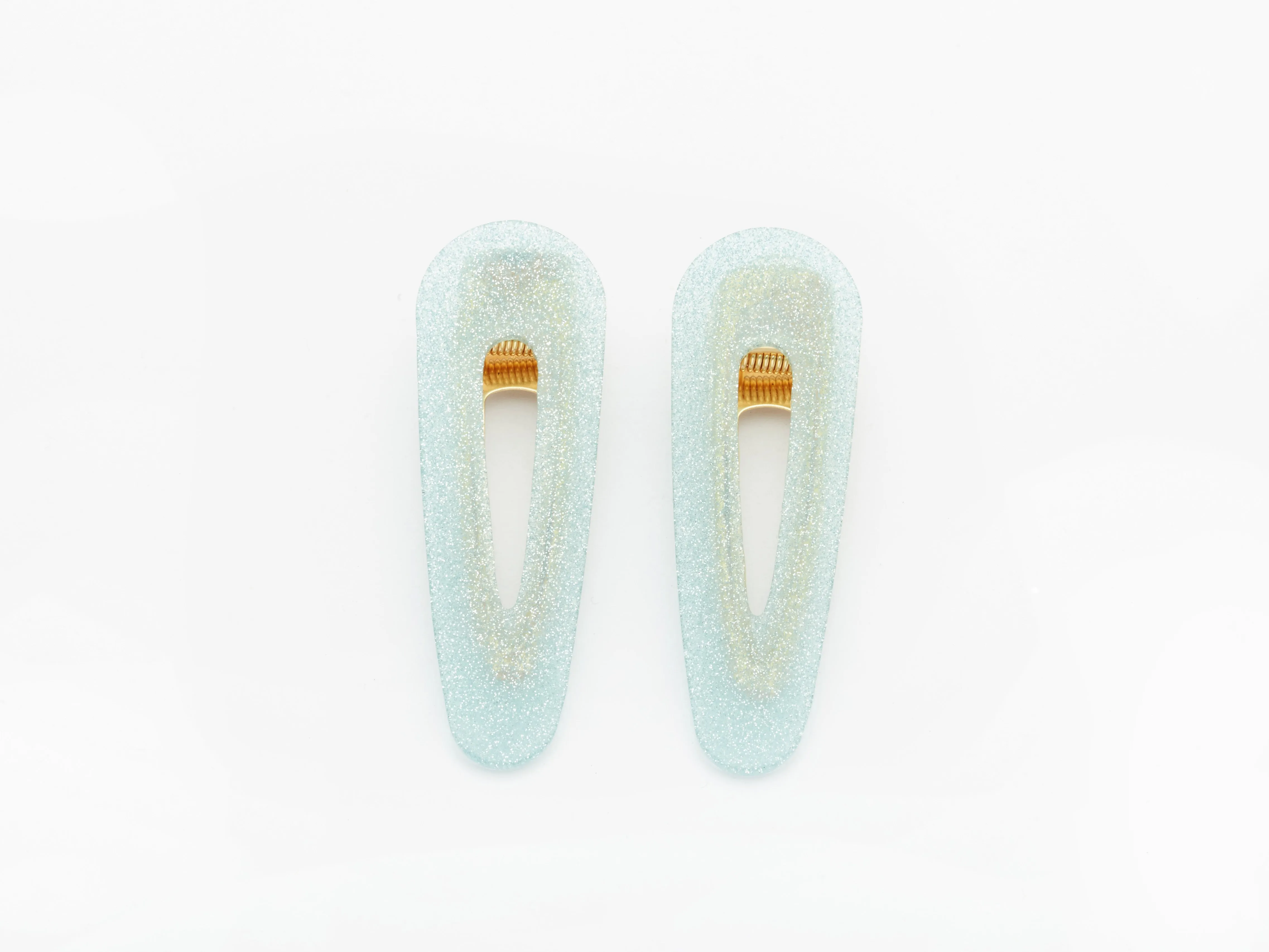 Kelly Clips in Blue Glitter