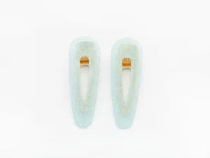 Kelly Clips in Blue Glitter