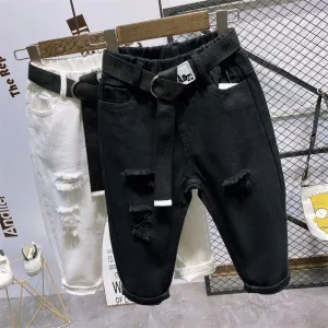 Kids Boys New Style Denim White Kids Jeans - BJN0104