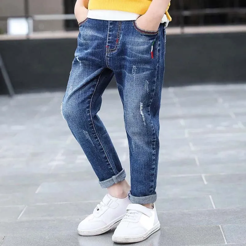 Kids Boys Skinny Classic Pants Casual Denim Jeans - BJN0105