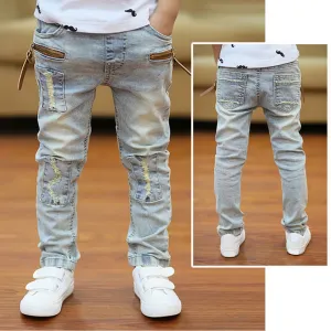 Kids Boys Skinny Classic Pants Casual Denim Jeans - BJN0105