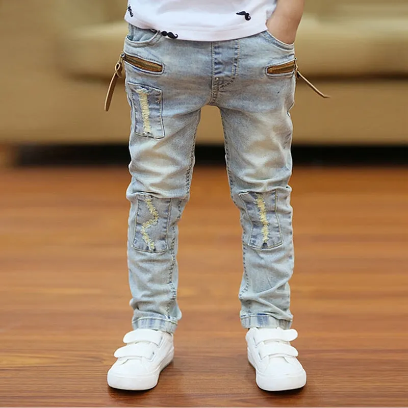 Kids Boys Skinny Classic Pants Casual Denim Jeans - BJN0105