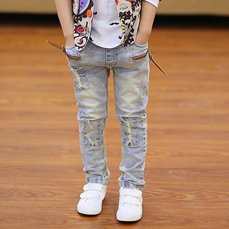 Kids Boys Skinny Classic Pants Casual Denim Jeans - BJN0105