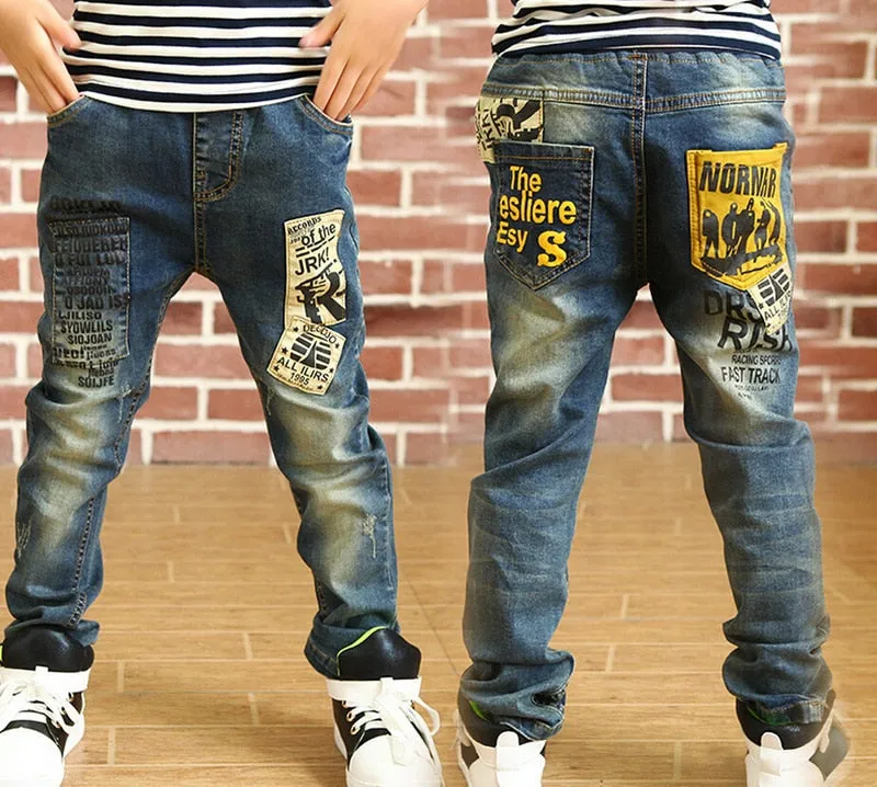 Kids Boys Skinny Classic Pants Casual Denim Jeans - BJN0105