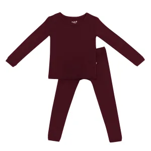 Kyte Baby Long Sleeve Pajama Set - Burgundy