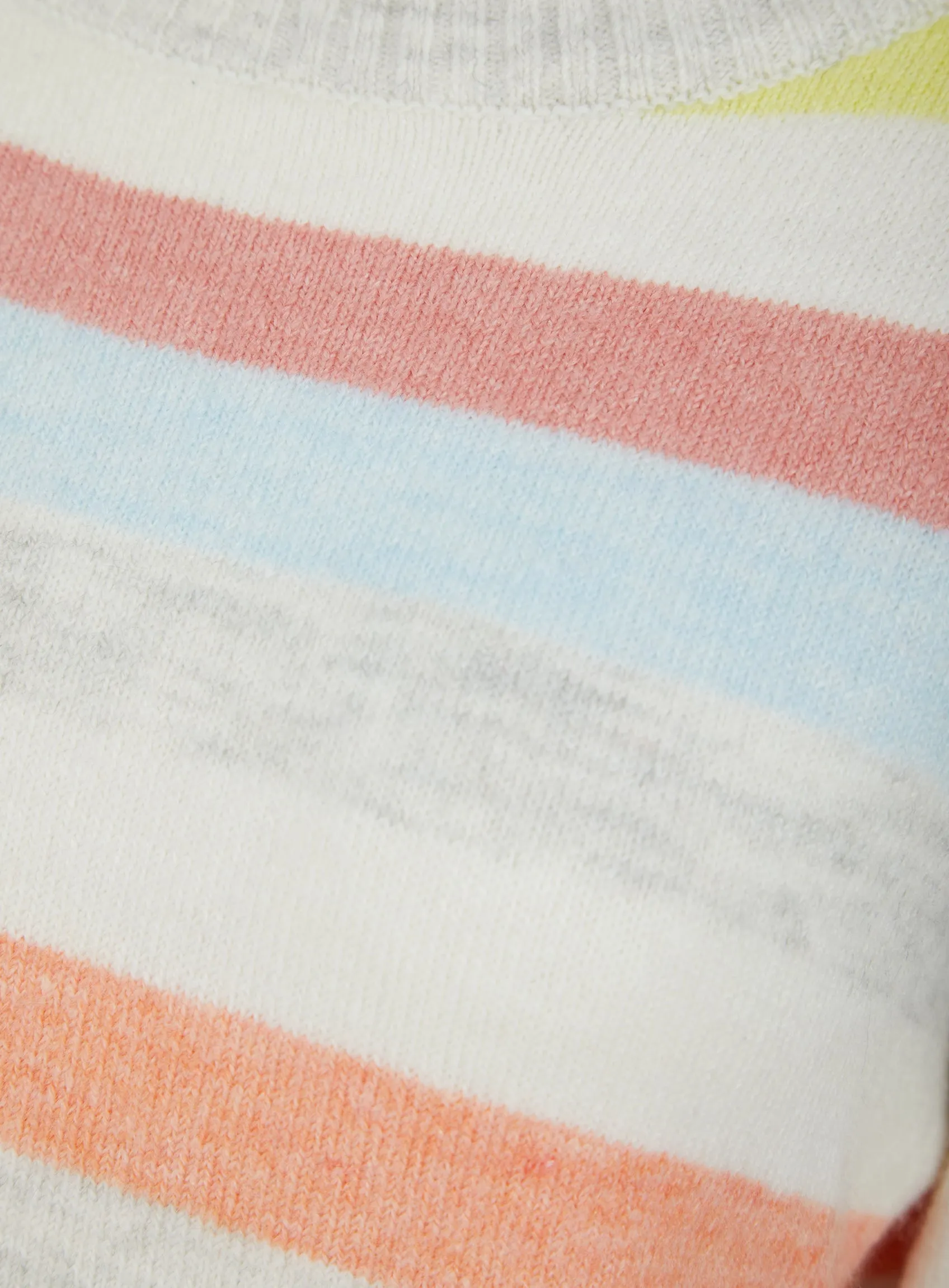 Ladies Stripe Coloured Knitwear Cozy Jumper