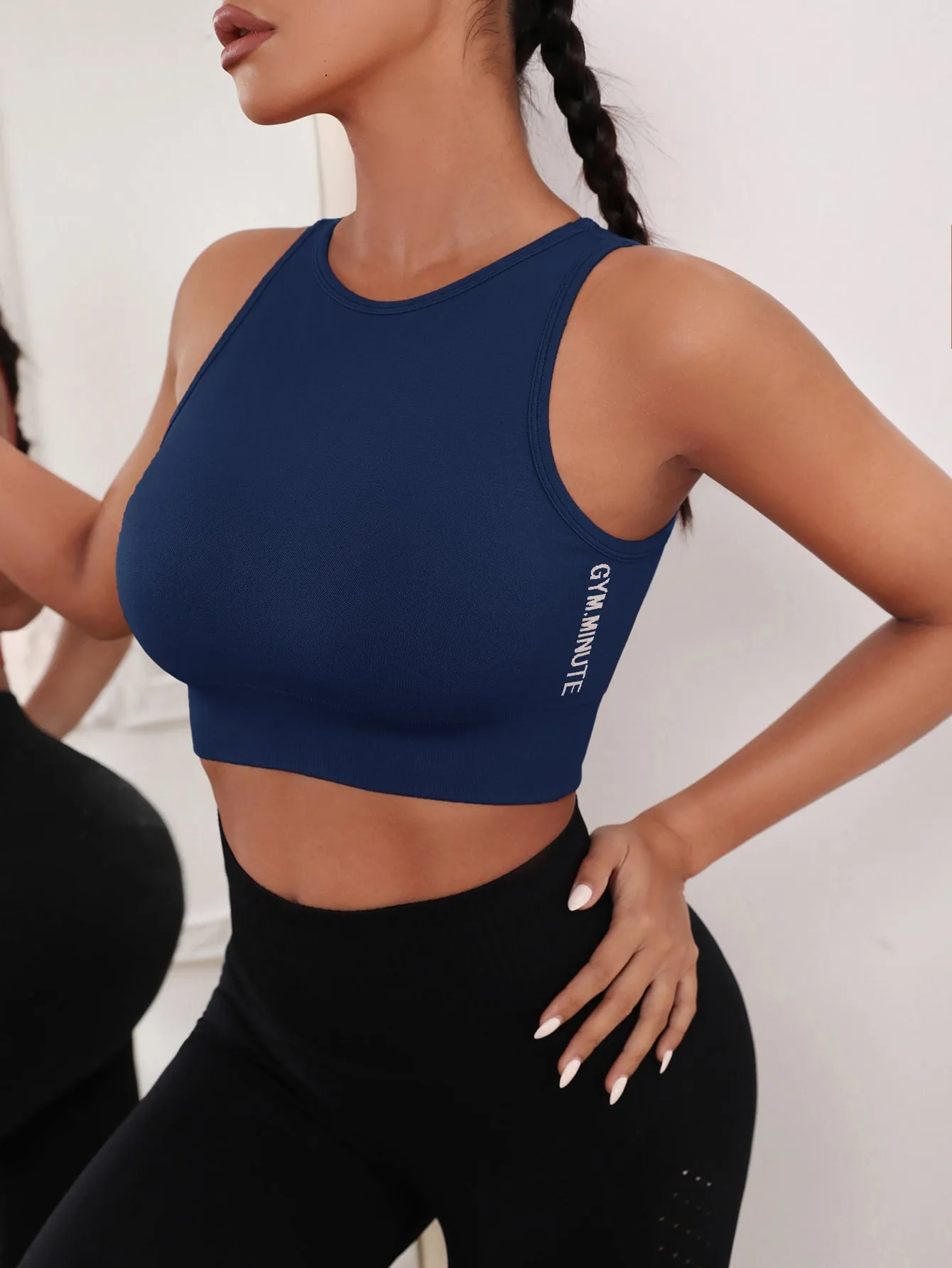 Letter Graphic Crop Active Tank Top SS23