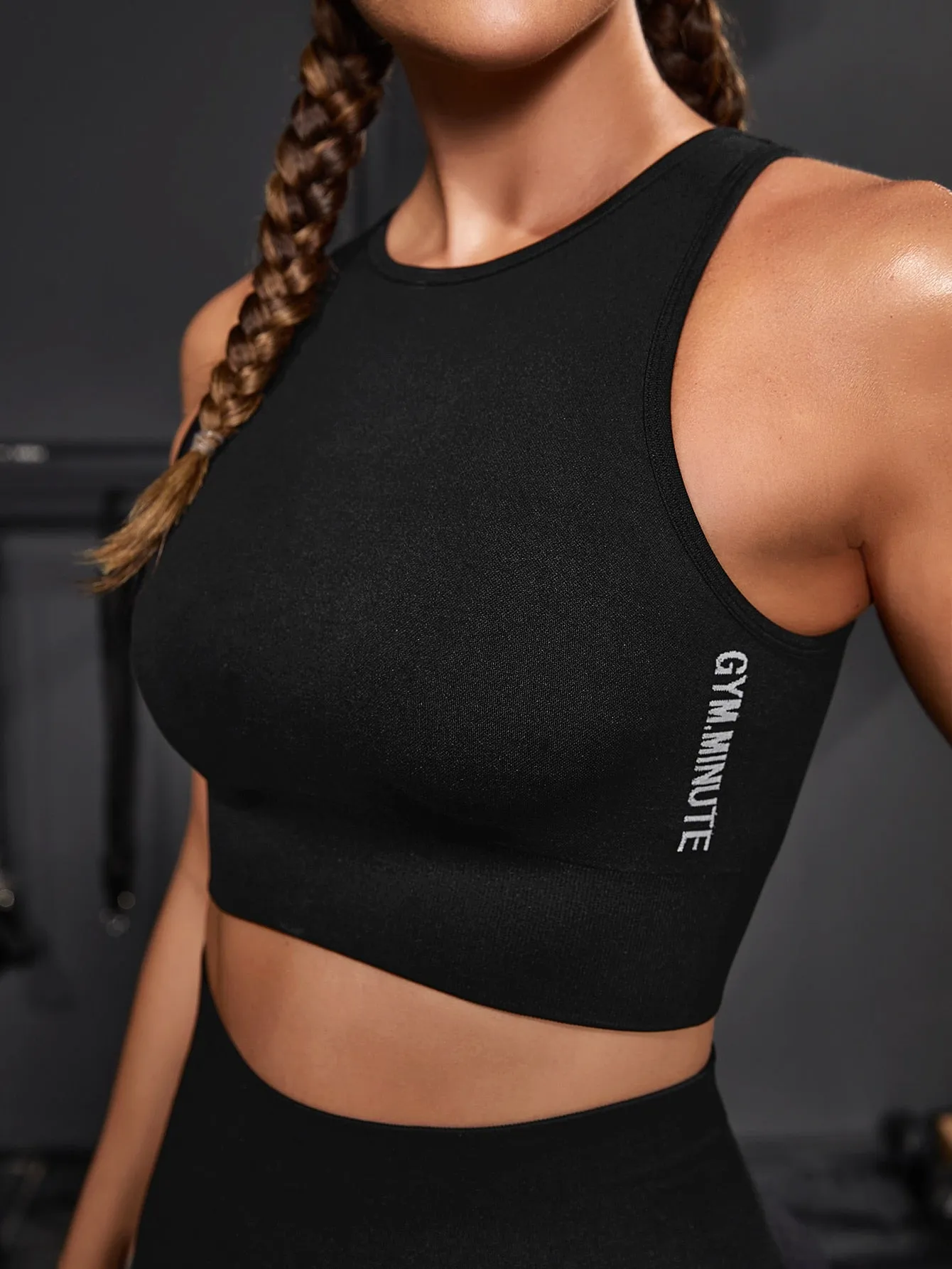 Letter Graphic Crop Active Tank Top SS23