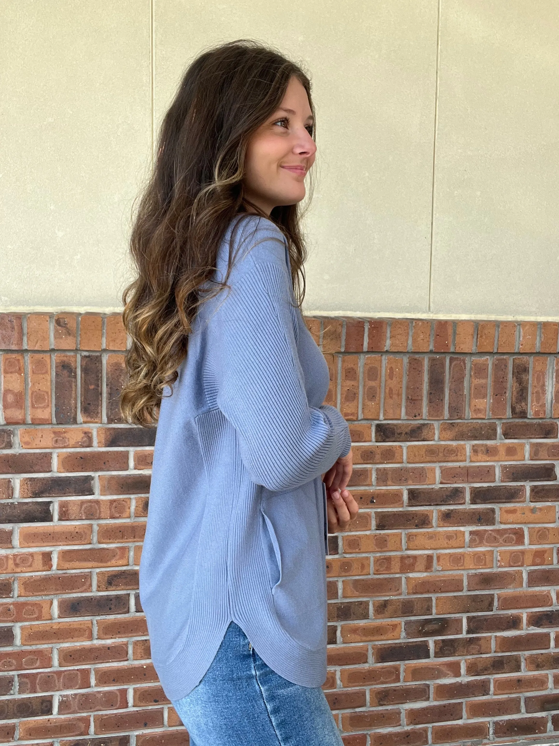 LuLu B Cozy Cashmere Lightweight Sweater