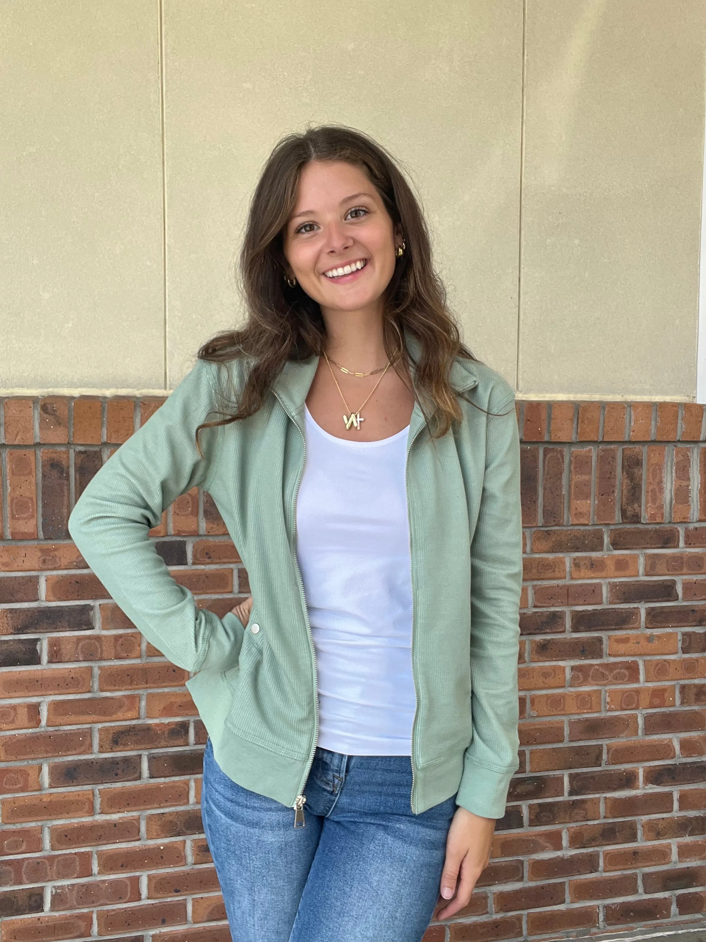 LuLu B Lightweight Full zip jacket