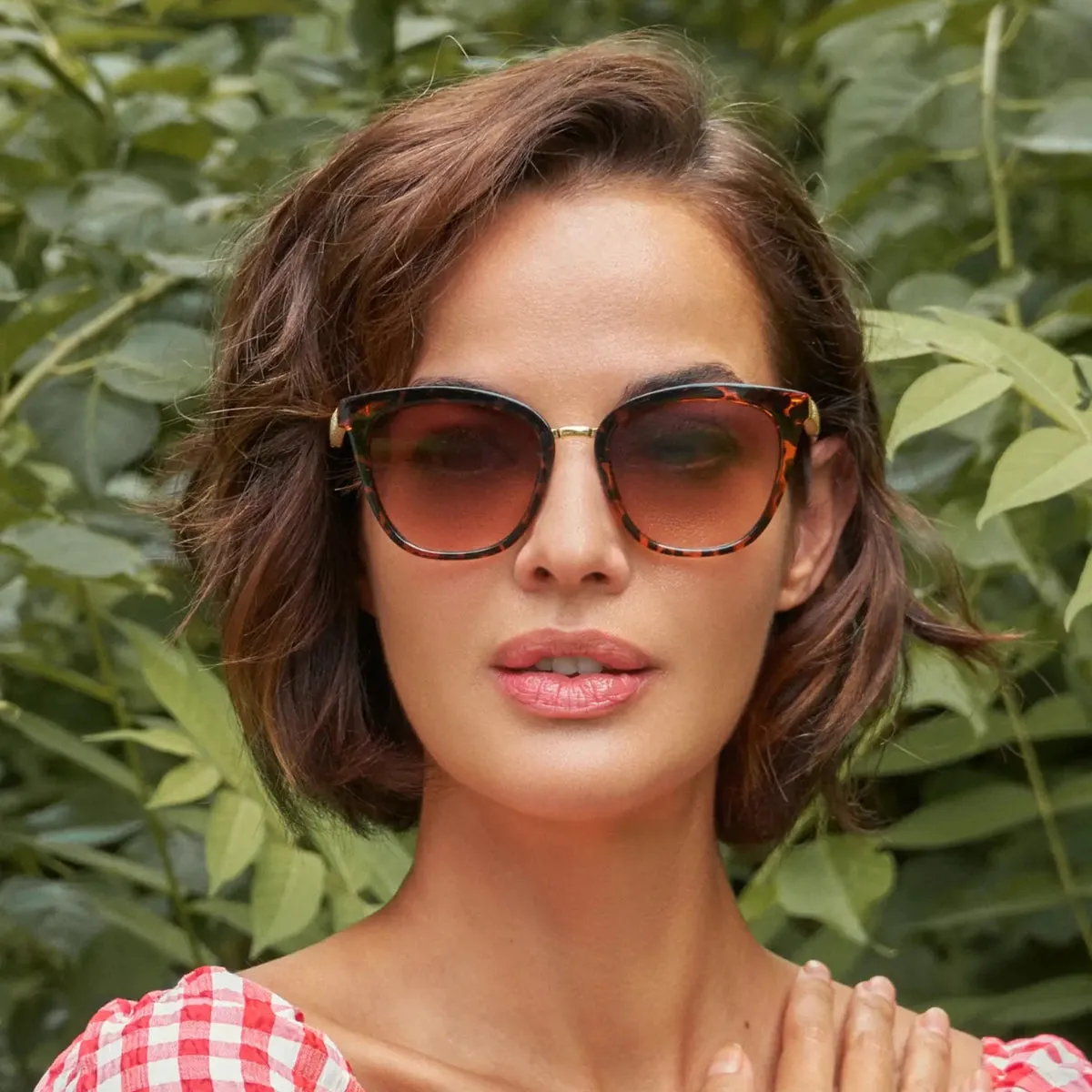Luxe Natalia Tortoiseshell/Glitter Sunglasses