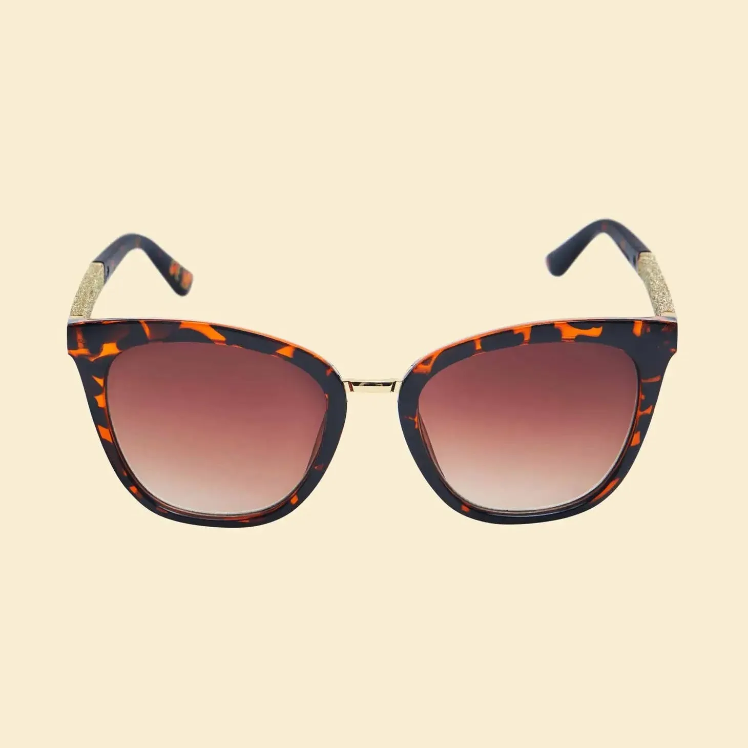 Luxe Natalia Tortoiseshell/Glitter Sunglasses
