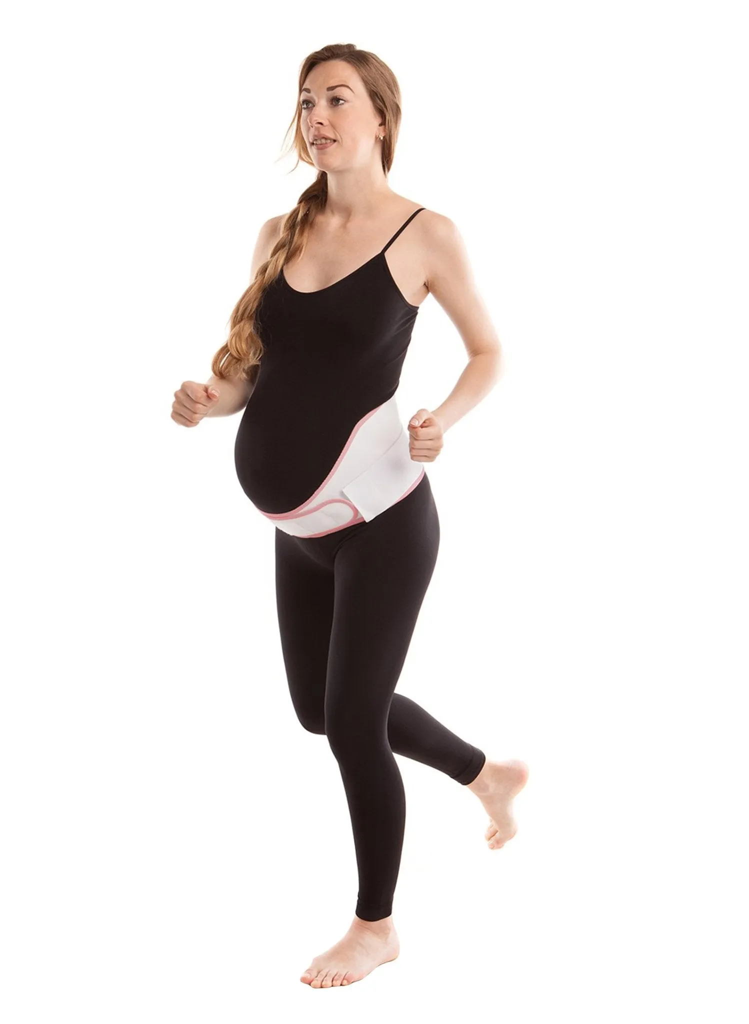Maternity Belt for Active Mom - Medium Support - White
