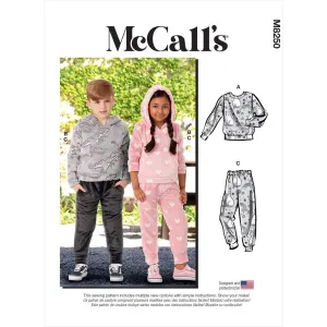 McCall's Pattern M8250 Children's Tops and Pants