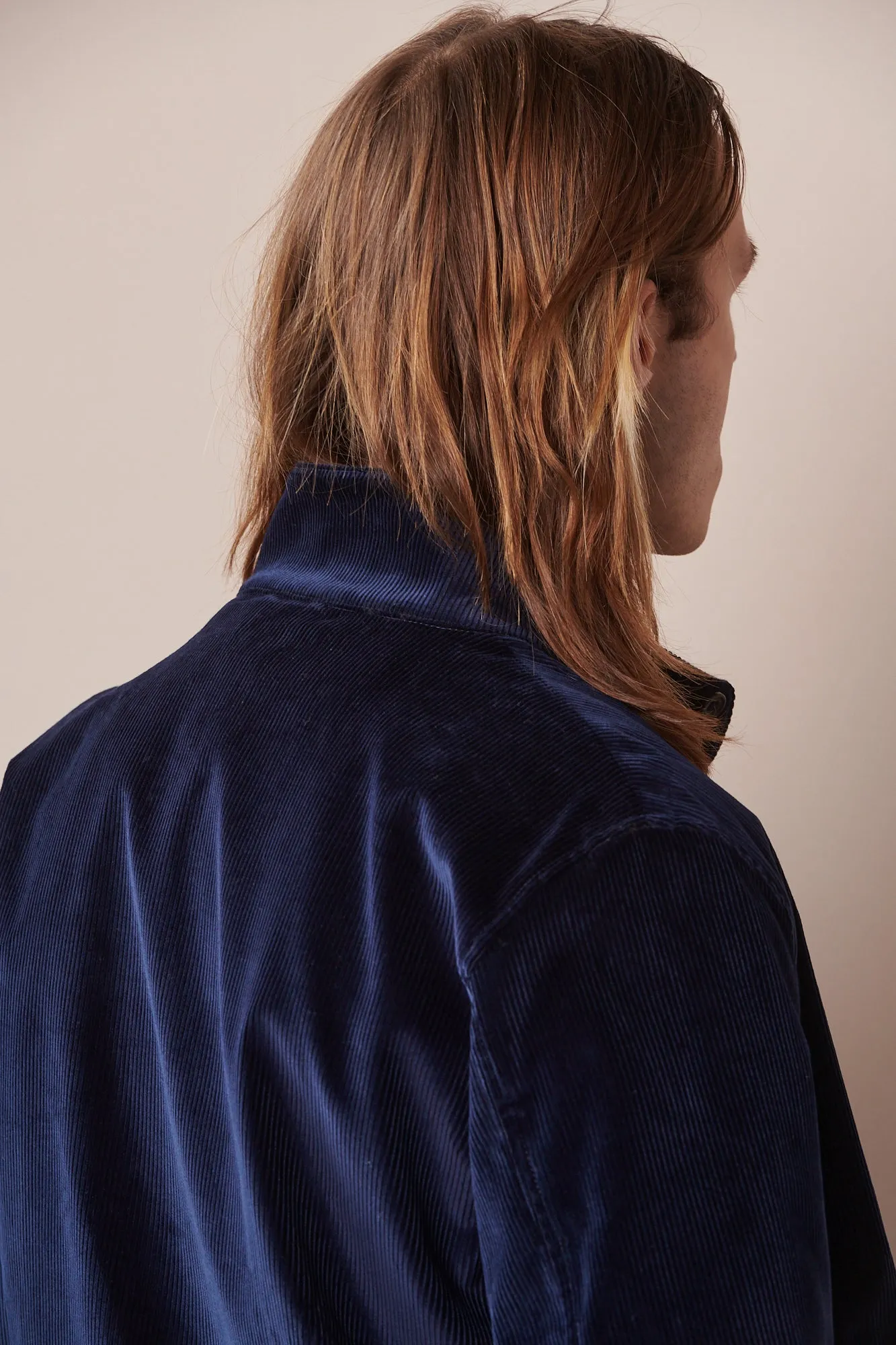 Men's Corduroy Harrington Jacket - Navy