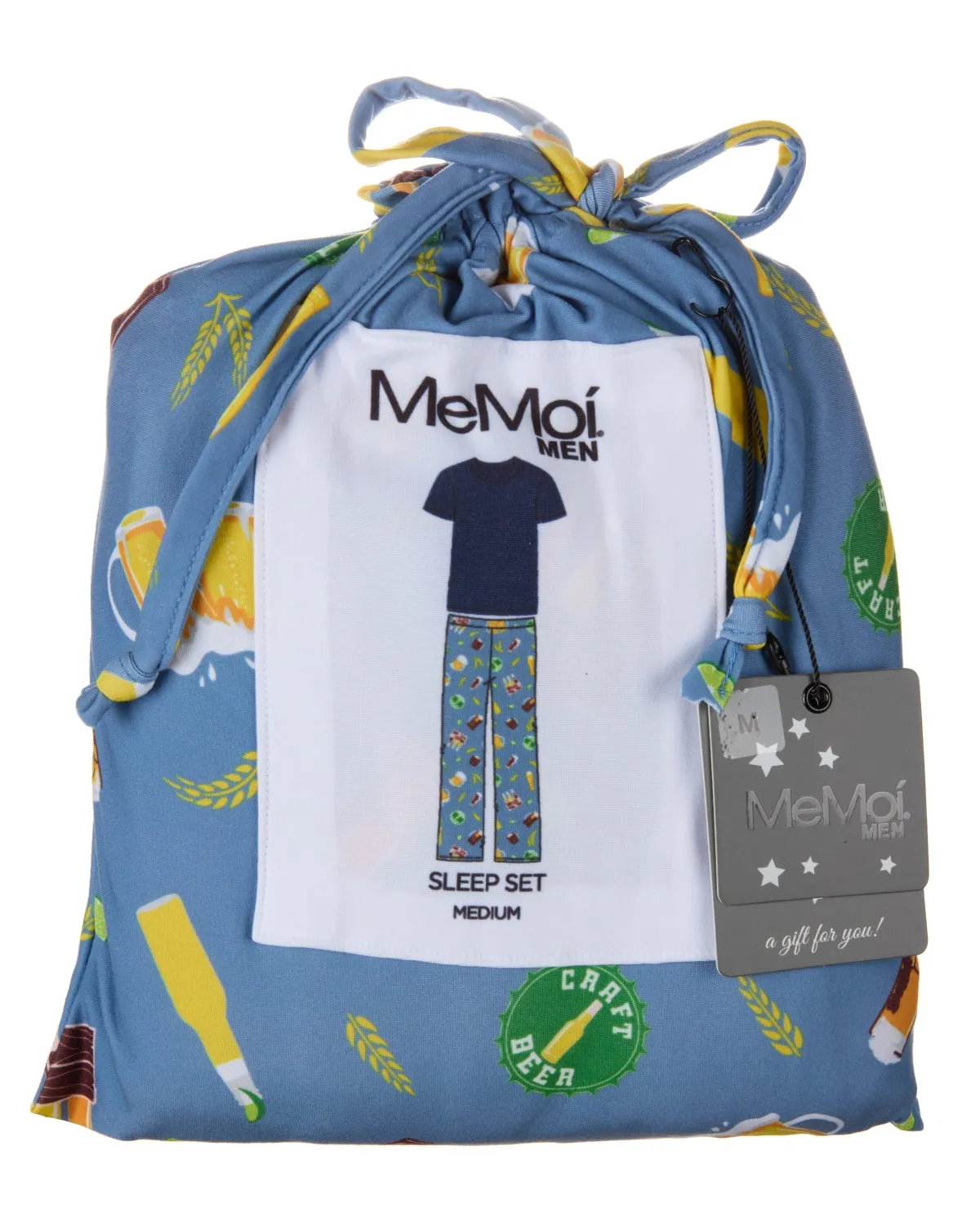 Men's Craft Beer Two Piece PJ Set in a Bag