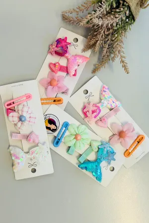 Mermaid Flora Glimmer Clip Set