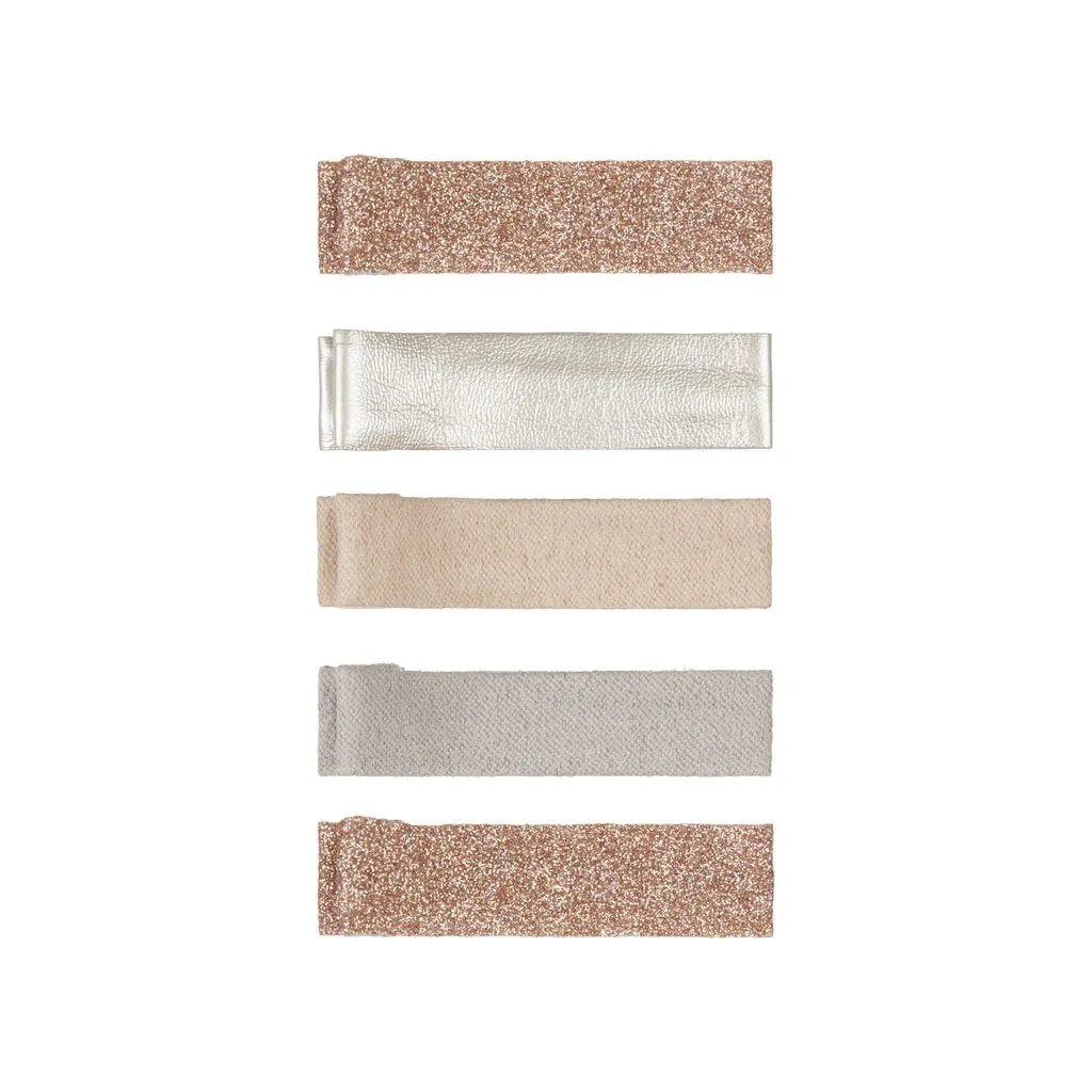 Mimi & Lula Nude Sparkle Glitter Clips