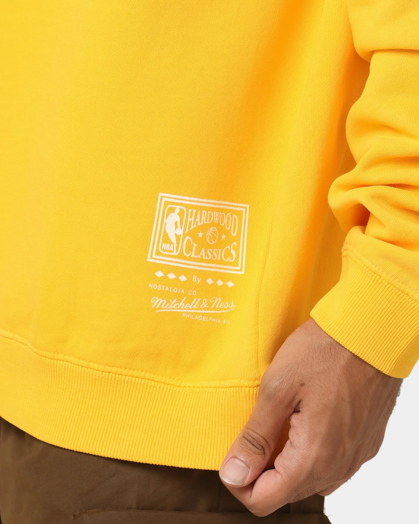 Mitchell & Ness Los Angeles Lakers Vintage Crewneck Faded Yellow