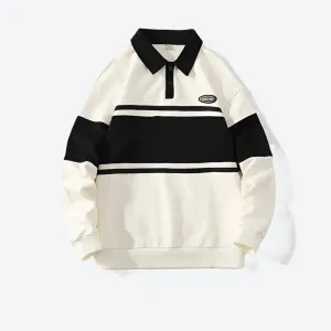 Modern Striped Polo Sweatshirts Collection
