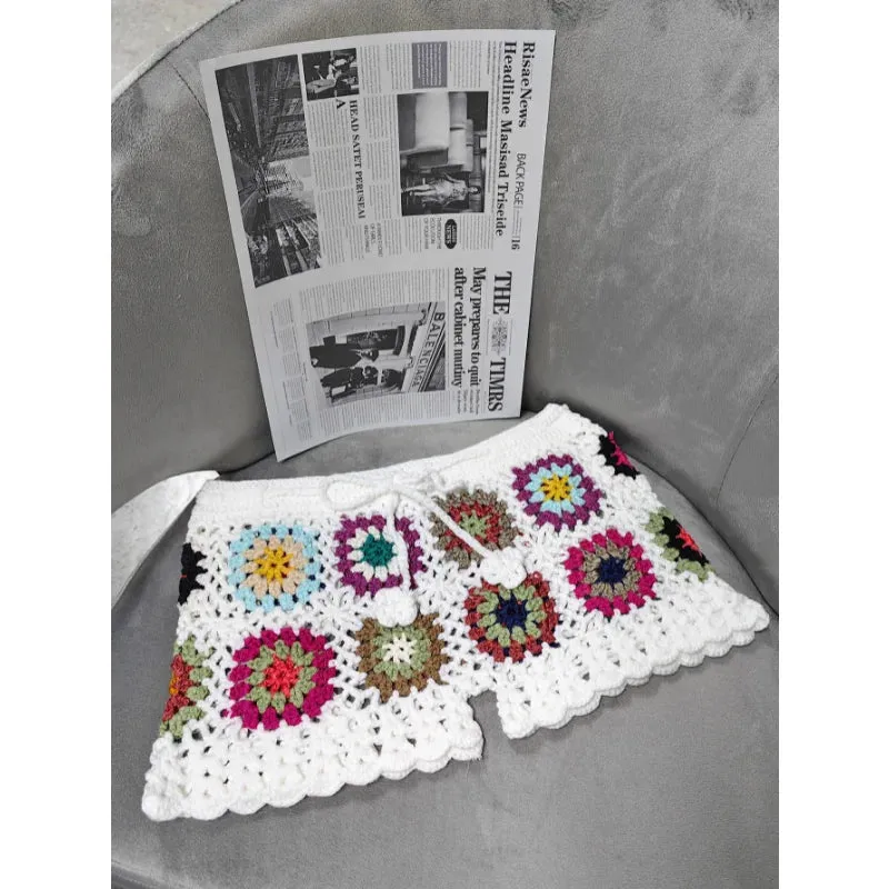 Momi Boho Crochet Shorts