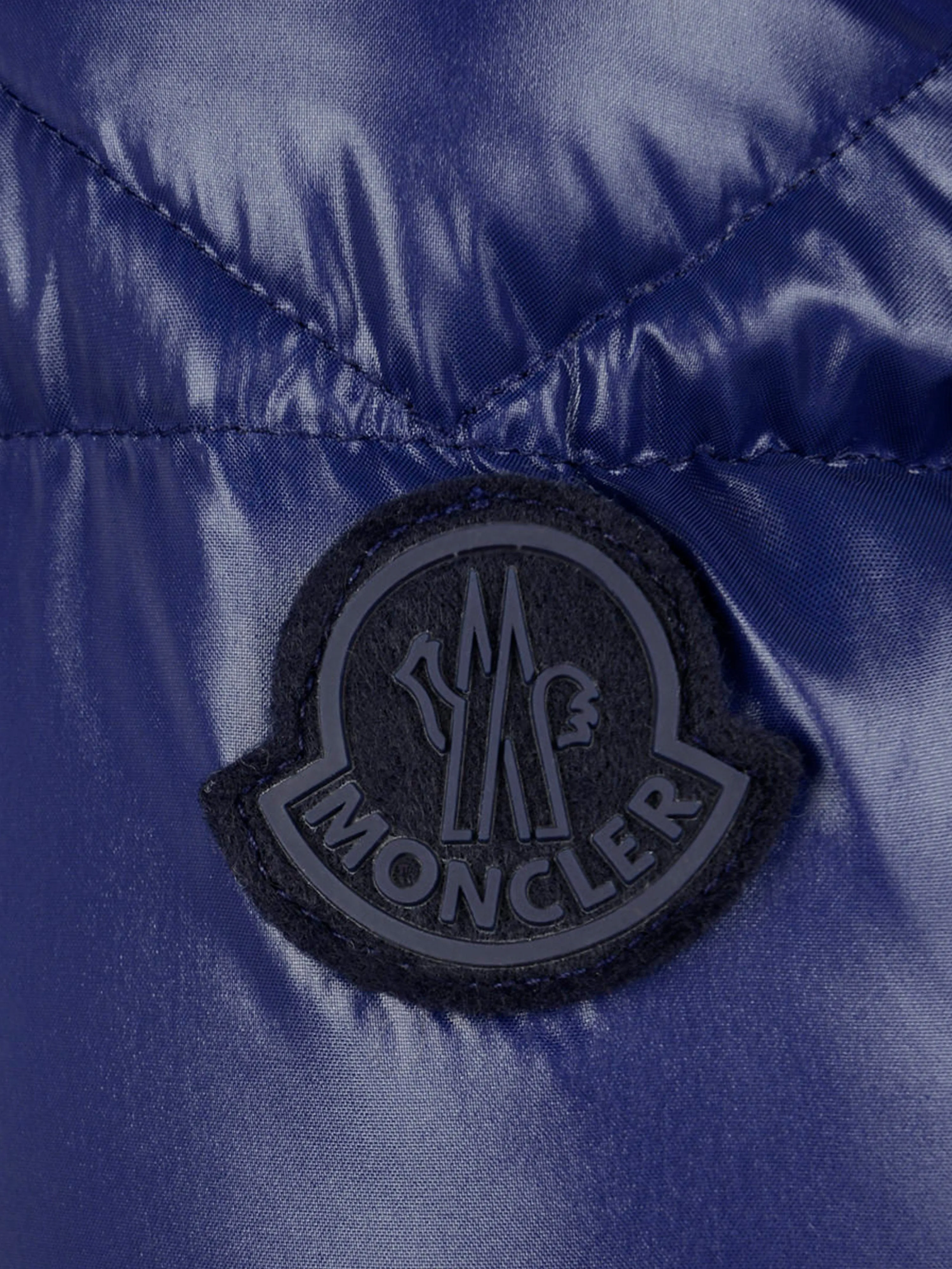 Moncler Enfant Moncler Boys Navy Down Padded Armoricano Jacket