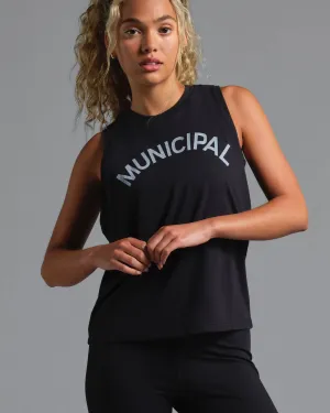 Municipal Women's Origin Tank - BLACK/WHITE