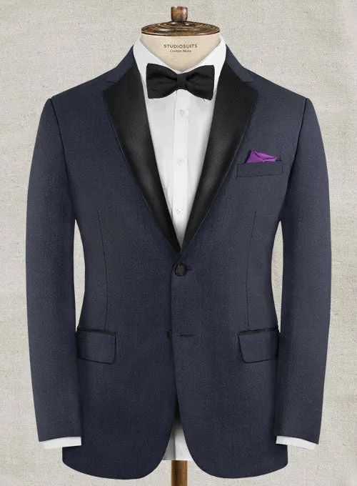 Napolean Navy Blue Wool Tuxedo Jacket