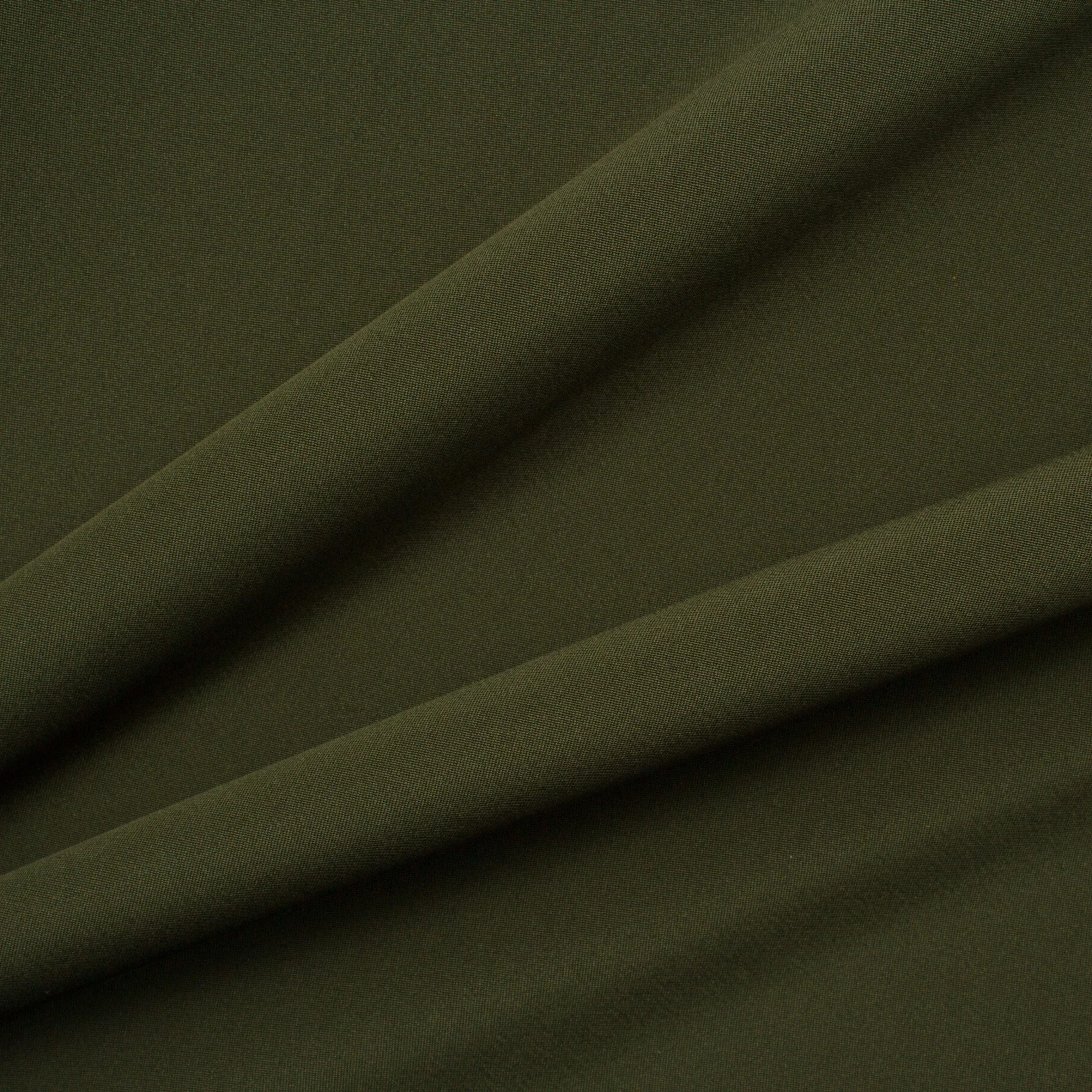 Olive Green Silk Marocain Crêpe