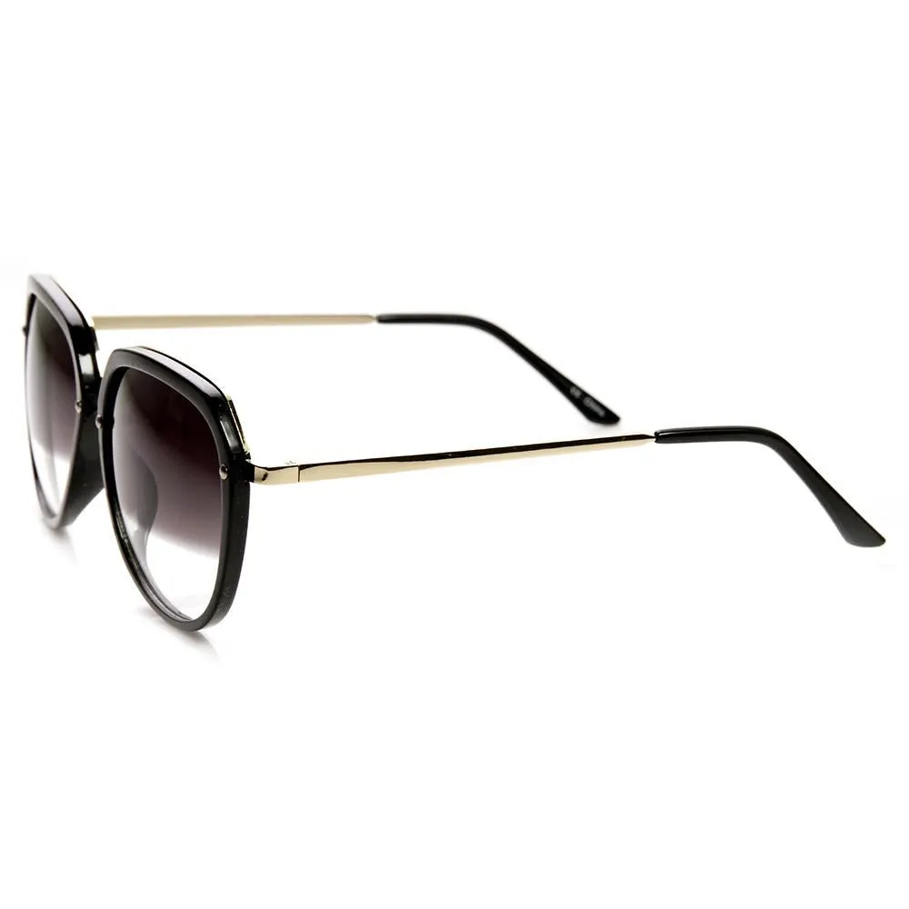 Oversize 1980's Womens Fashion Retro Square Sunglasses 9294