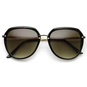 Oversize 1980's Womens Fashion Retro Square Sunglasses 9294