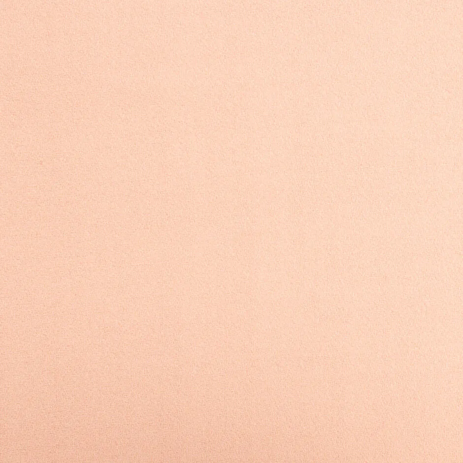 Pastel Peach Single Wool Crêpe