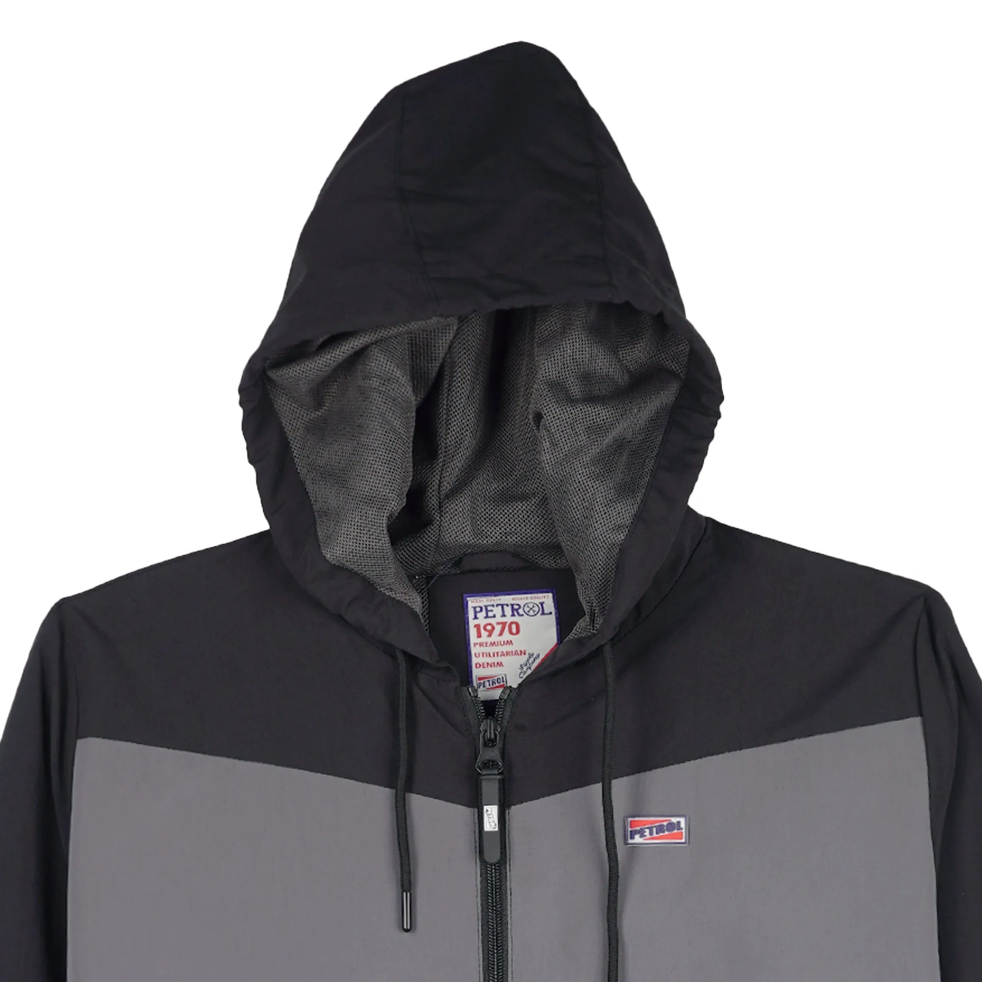 Petrol Ladies Basic Jacket Regular Fitting Micro Peach Fabric 134049 (Black)