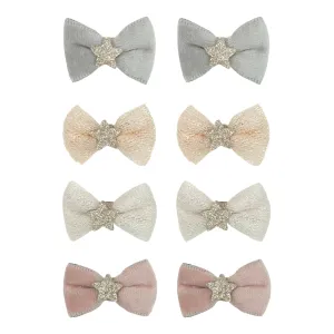 Prima Ballerina Bow Mini Hair Clips (set of 2)