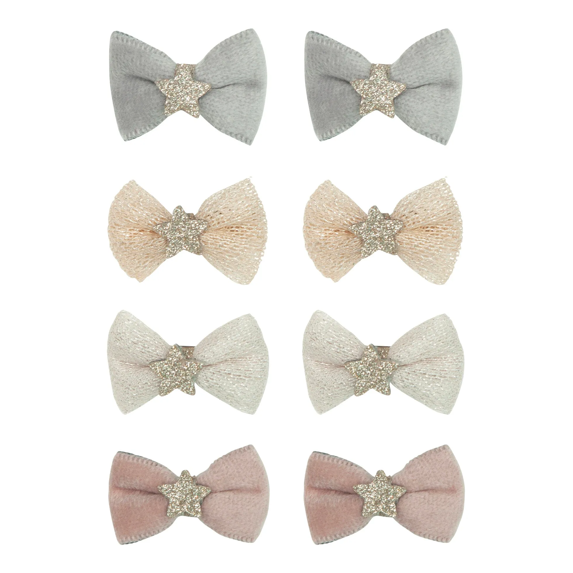 Prima Ballerina Bow Mini Hair Clips (set of 2)