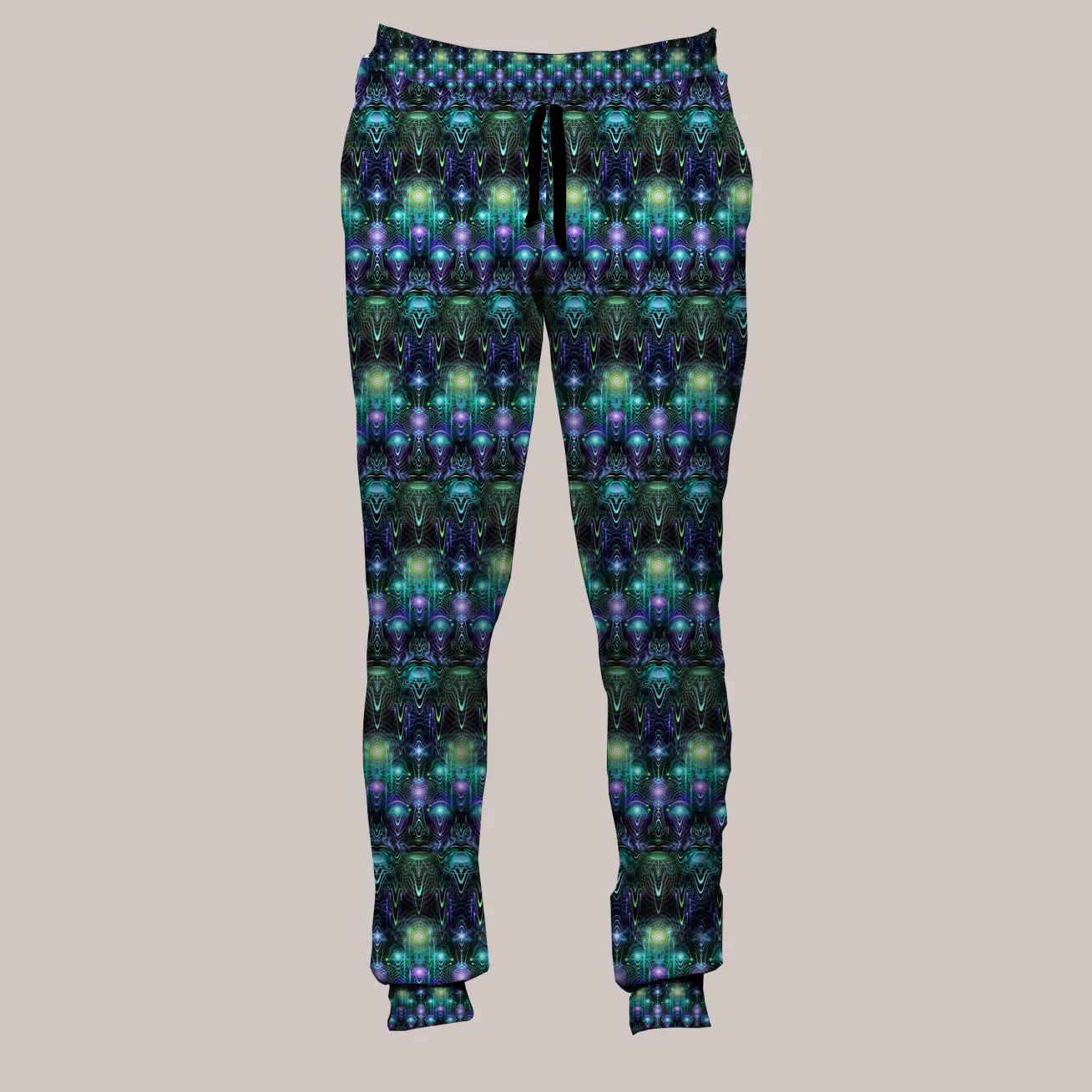 Psychedelic Joggers (UV/RGB, Eco-Friendly, Unisex, Fleece-Lined) | CERNUNNOS