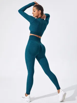 Raglan Sleeve Thumb Holes Wide Waistband Active Set FW22 FD