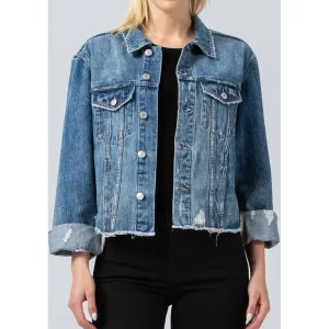 Raw Hem Denim Jacket