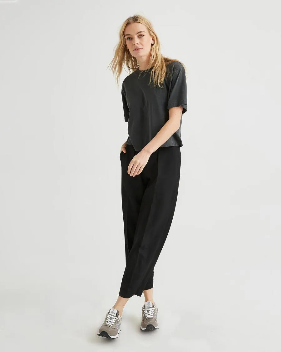 Relaxed Crop Tee (Stretch Limo)