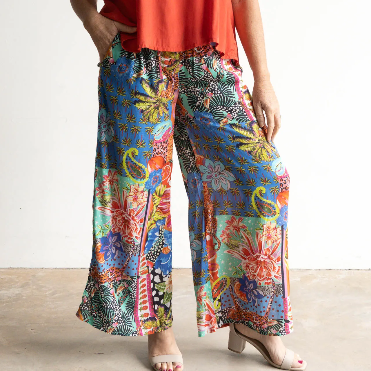 Resort Lounge Pant by Escape - Maeli Orange - 76053